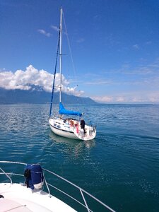 Blue sailing holiday photo