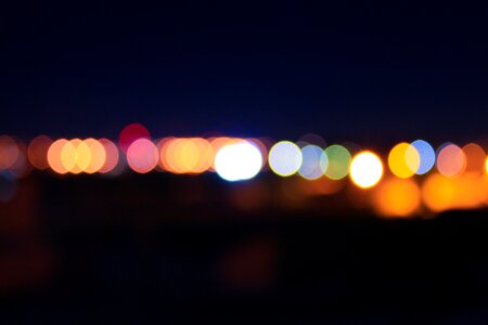Blur effect night photo