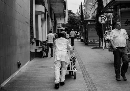 Urban person walk photo