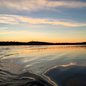 Lake finnish evening photo
