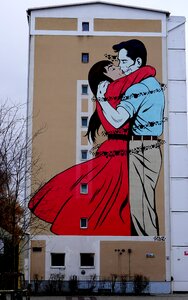 Painting facade wall