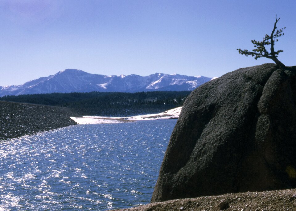 Scenic landscape lake
