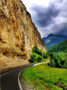 Road landscape sky photo