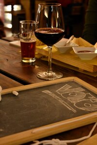 Beer blackboard pub photo