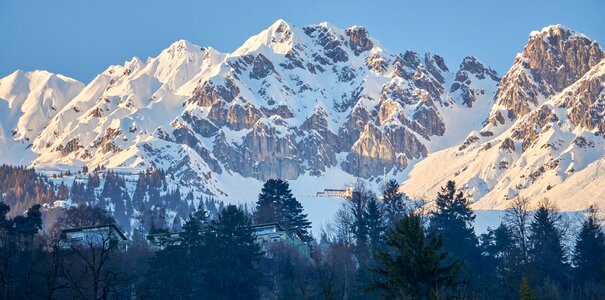 Winter mountains alpine photo