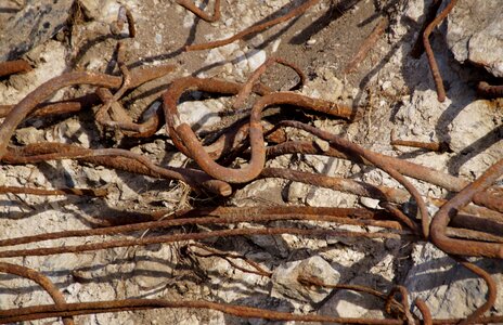 Metal reinforcement steel photo