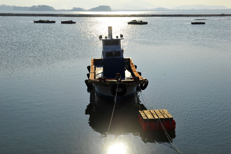 Coast fishing fleet sea