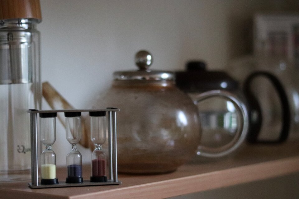 Kitchen hourglass teapot