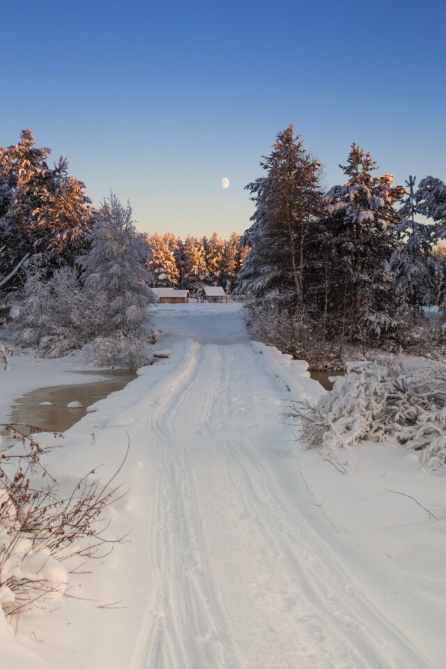 Russia landscape winter