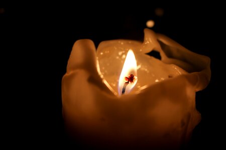Light candlelight contemplative photo