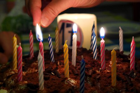 Candles cake celebration