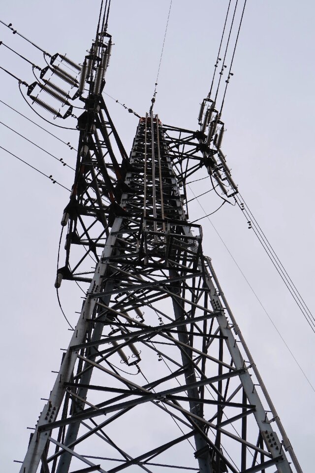 Tower power line industrial
