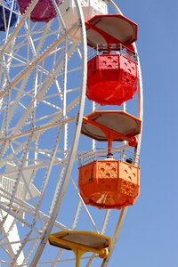 Blue construction ferris wheel photo