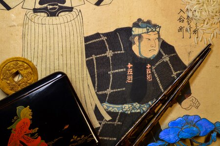 Old collage chopsticks