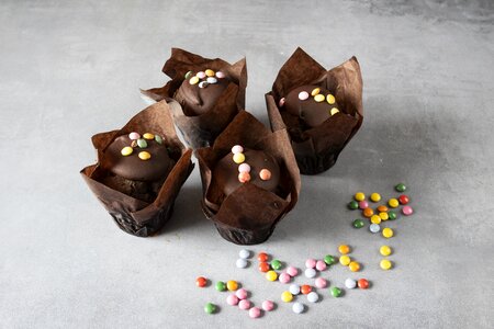 Cake muffien smarties