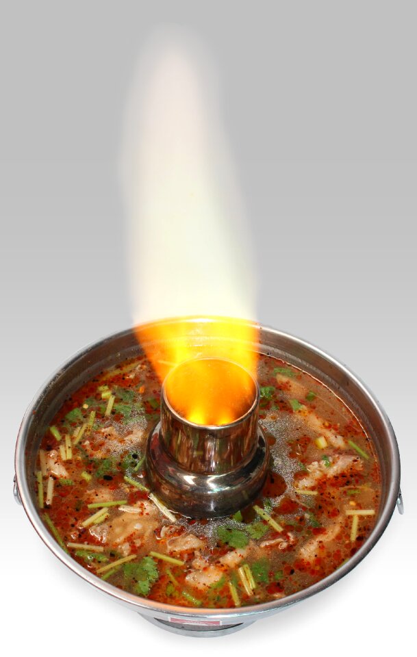 Hot and sour soup hot food