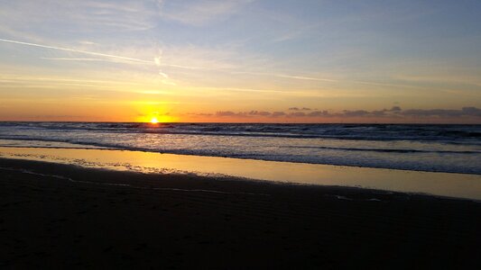 Sea beach sunset