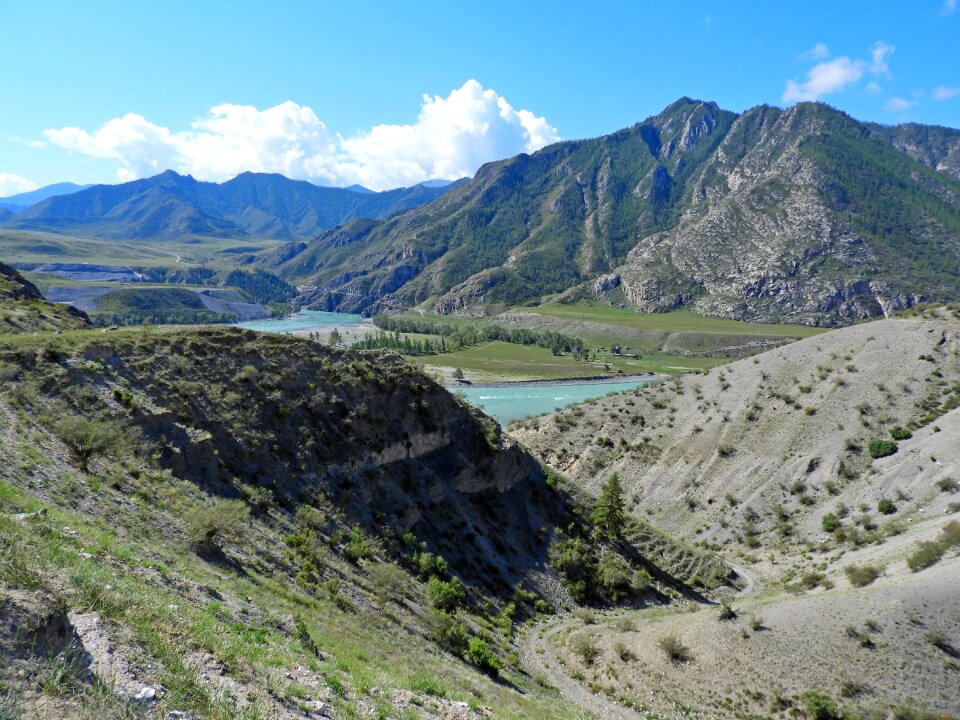 Summer landscape travel