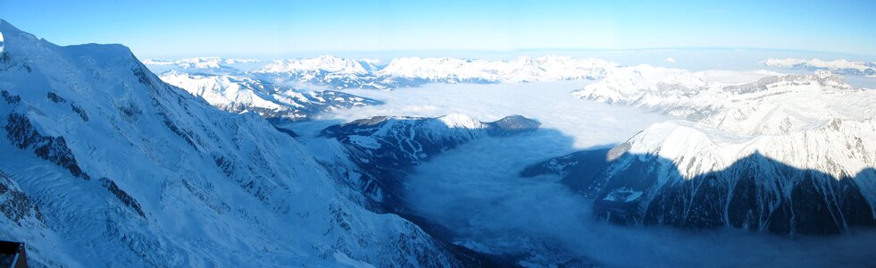 Mountains tops view photo