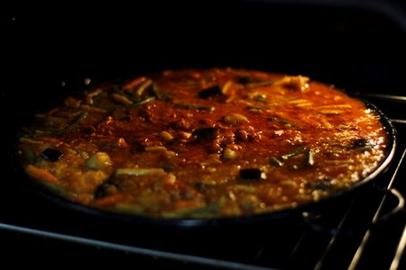 Dinner meat tomato photo