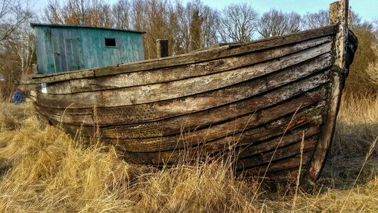 Boat wreck boat wooden boat