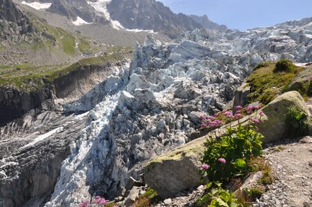 Glacier rugged ice photo