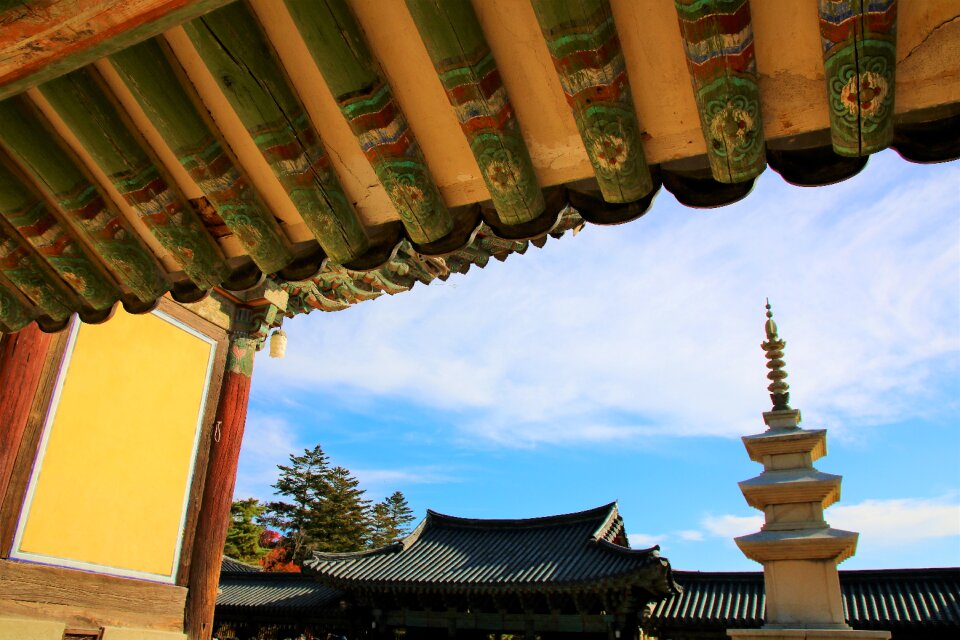 The bulguksa temple racing the tahōtō