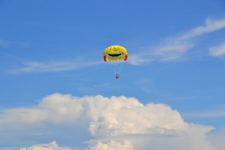 Flying airy clouds photo