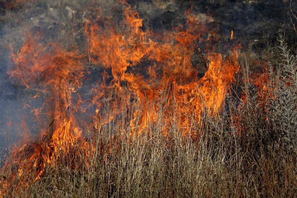 Flame heat burning