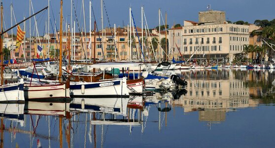Riviera port sailboats photo