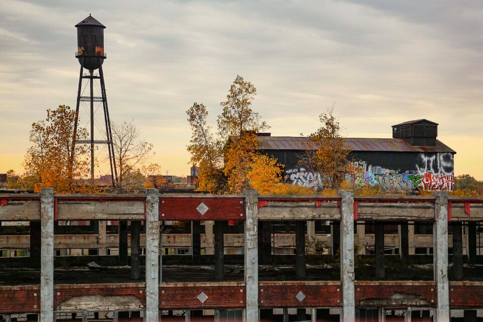 Water tower ruins