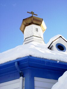 Orthodox winter church