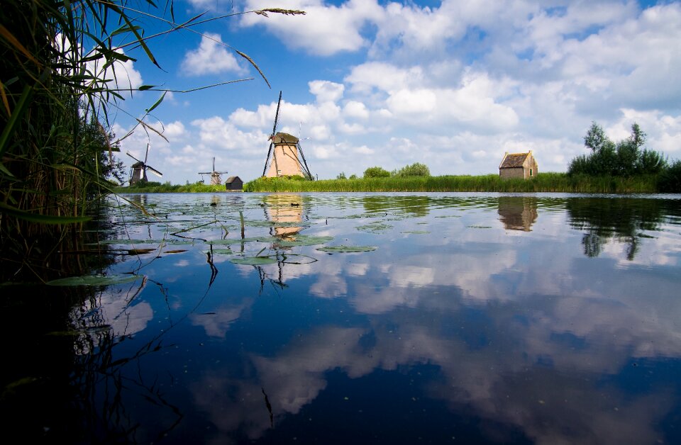 Water clouds river