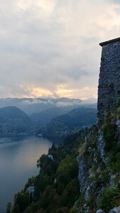 City walls lake nature