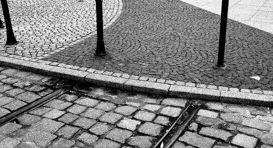 Walkway pavement the end of the road