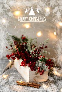 Glowing seasonal decorative photo