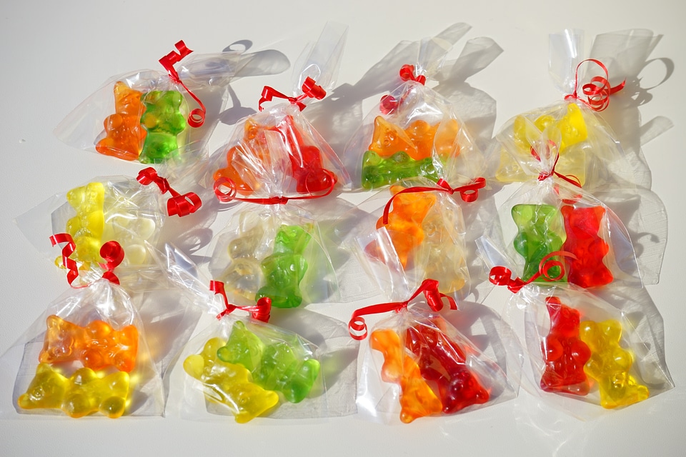 Mitbringsel cellophane gummi bear