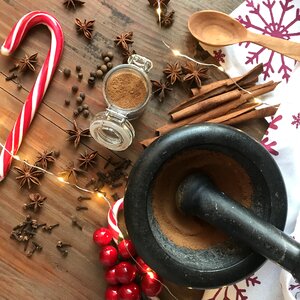 Cinnamon cane walking stick mortar