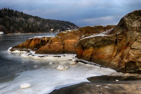 Winter ice nature