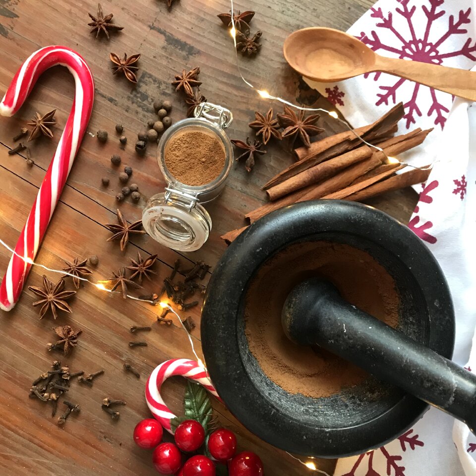 Cinnamon cane walking stick mortar