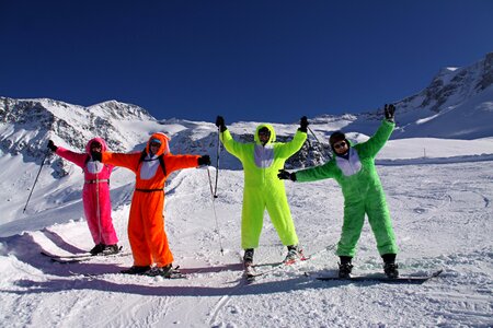 Friends winter fun