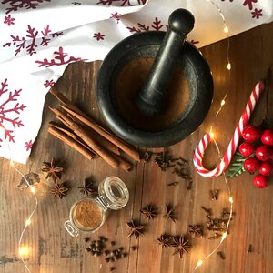 Cinnamon cane walking stick mortar