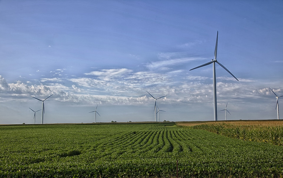 Green energy sky clouds