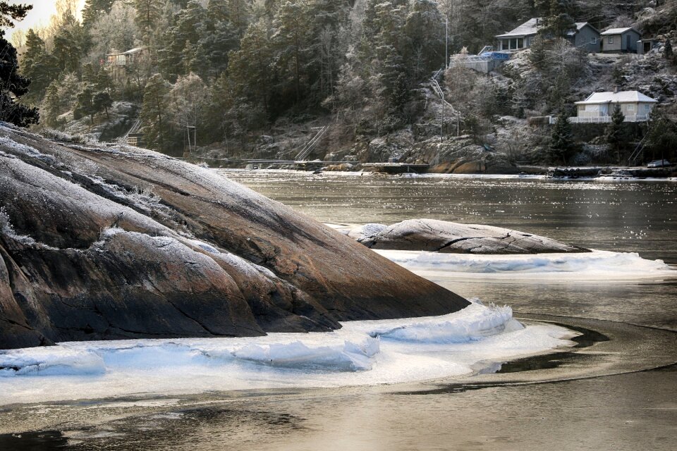 Winter ice nature
