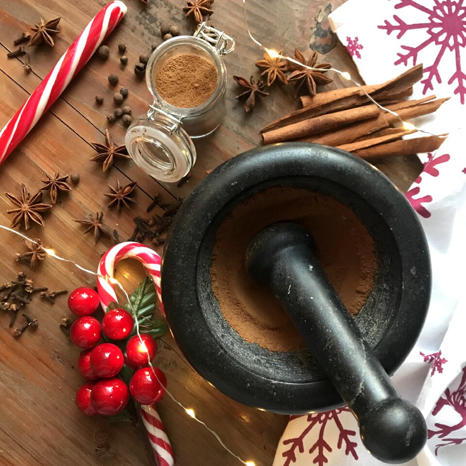 Cinnamon cane walking stick mortar