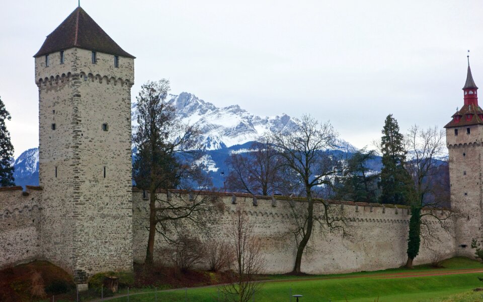 Snow mountain alpes photo