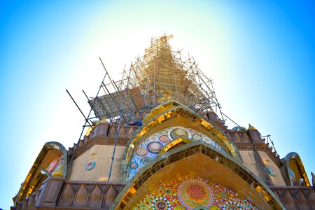 Sky building pagoda