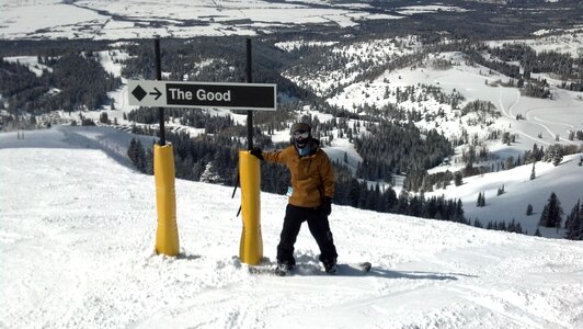 Wyoming skiing i can see your tetons from up here snow