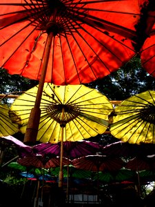 Umbrella sky decorated photo