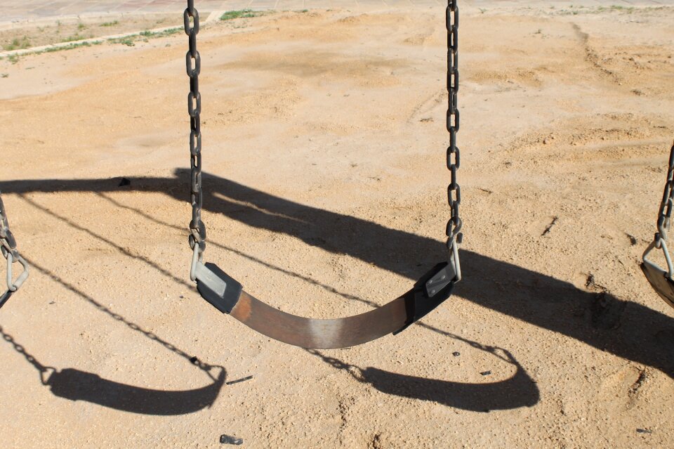 Swing broken swing abandoned